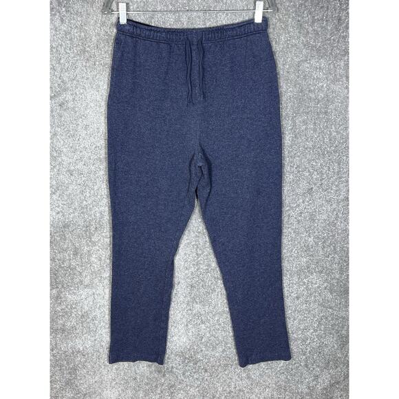 Eddie Bauer Sleepwear Pull On Pajama‎ Lounge Pants Mens Size Medium Blue Pockets - Picture 1 of 9